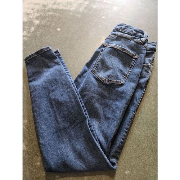 Good American GOOD LEGS CROP EXTREME V jeans sz 6/28 - Picture 3 of 6